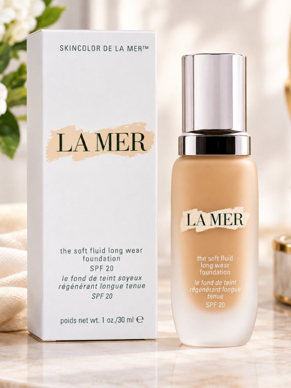 LA MER The Soft Fluid Long Wear Foundation SPF 20 - 1 fl oz / 30 ml (NIB)